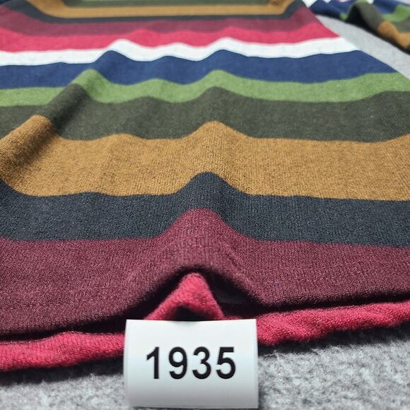 Igenjun Womens Sweater Dress Medium Multicolor Block Stripe Mid Lenght - Picture 11 of 11
